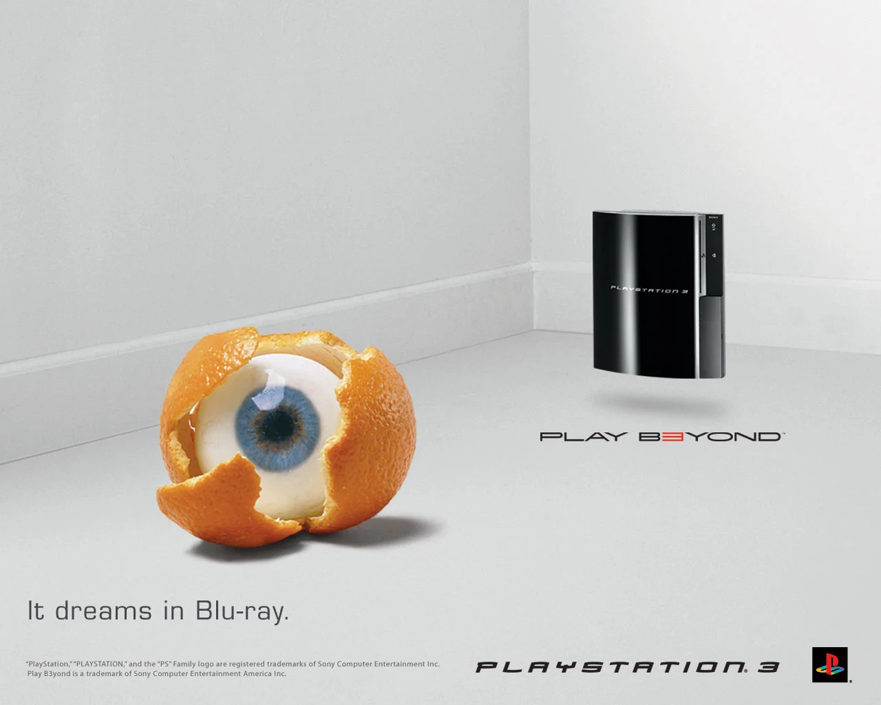 Anuncio de lanzamiento de PlayStation 3 que promueve el lector de Blu-ray