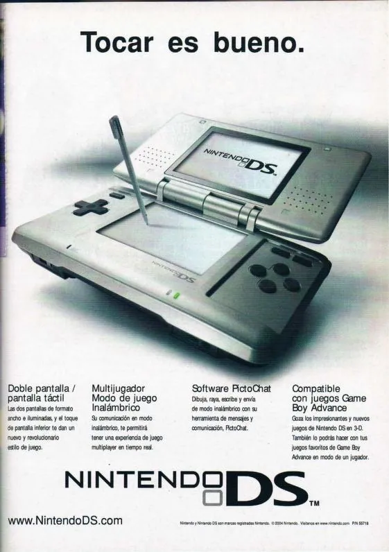 Anuncio de la revista Club Nintendo del Nintendo DS