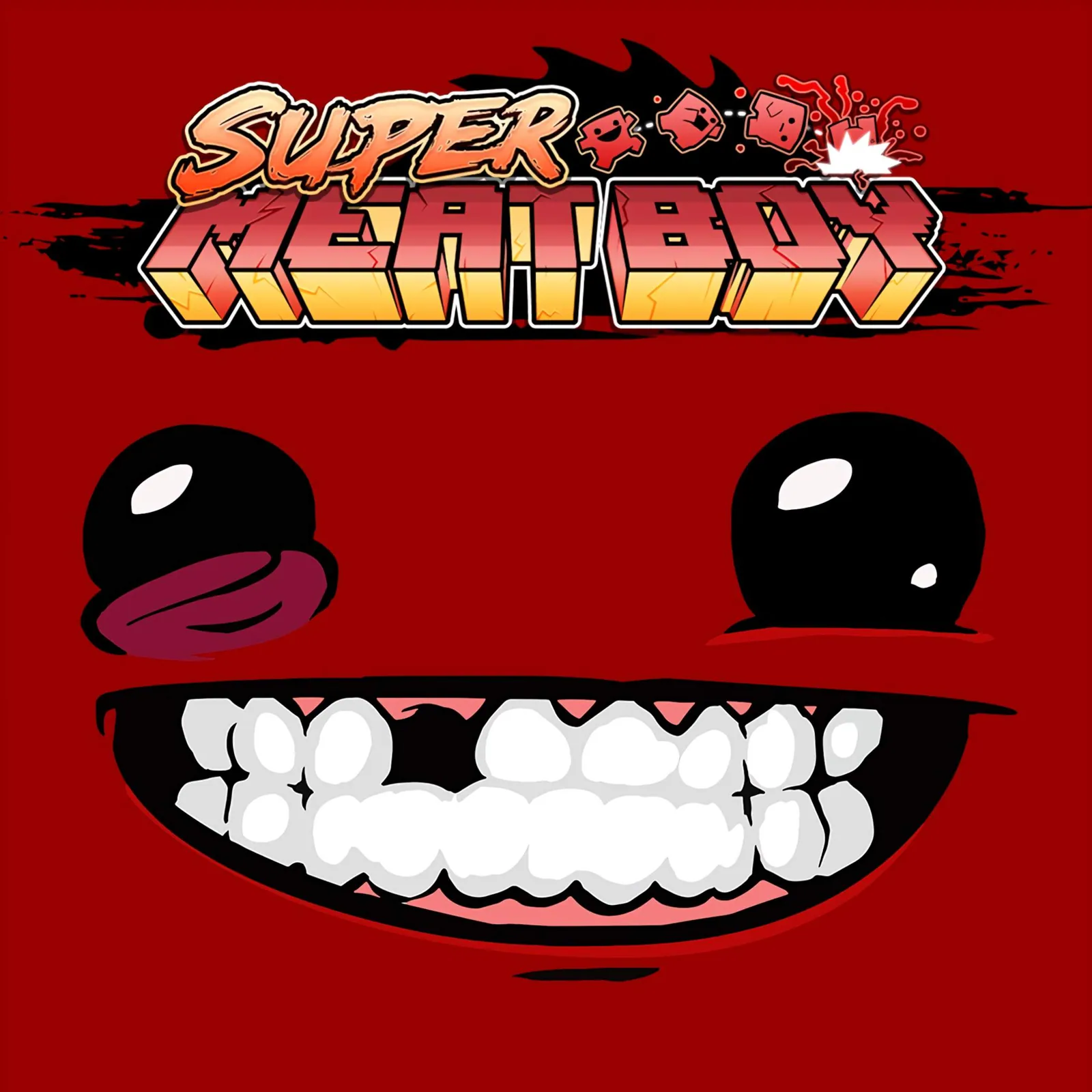El ícono de Super Meat Boy para plataformas posteriores