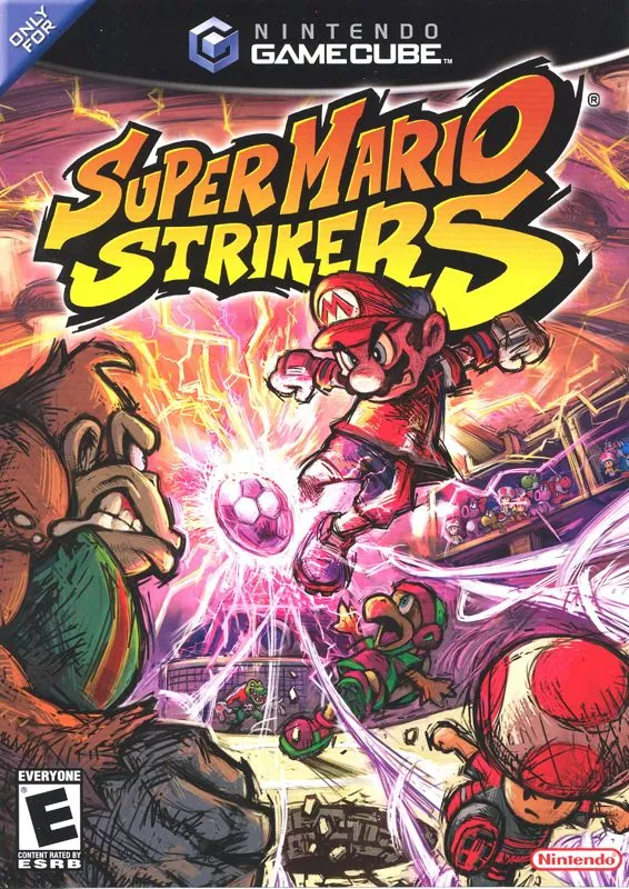 Portada americana de Super Mario Strikers