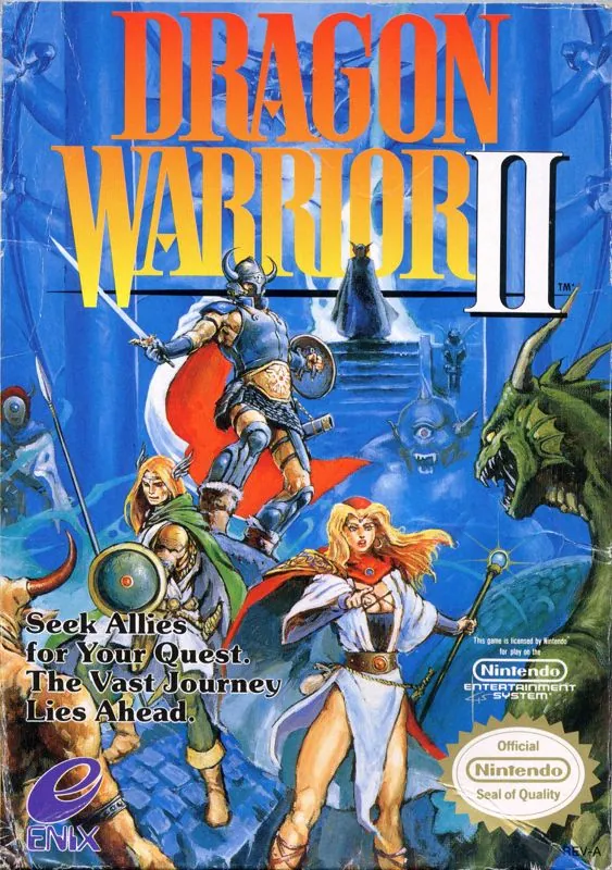 Portada americana de Dragon Quest II