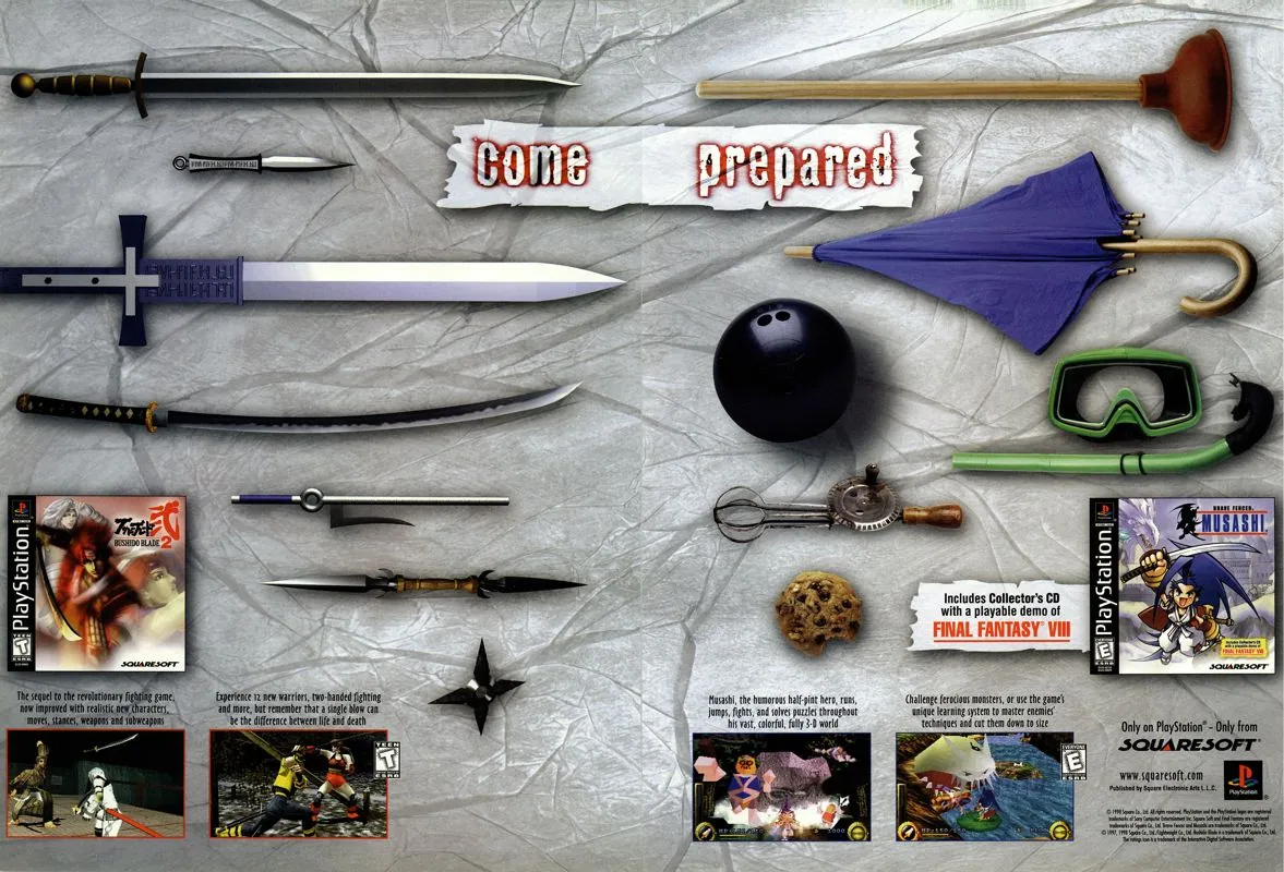 Anuncio de revista gringa del legendario Musashi