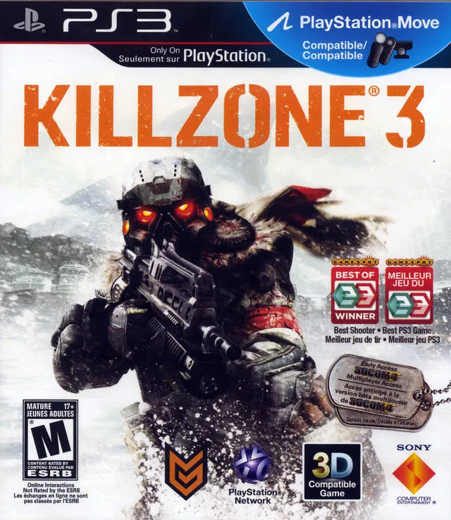 Portada americana de Killzone 3