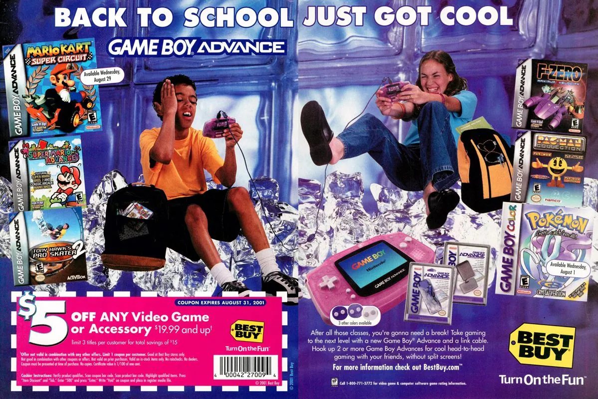 Anuncio de Best Buy incluye a Super Mario Advance