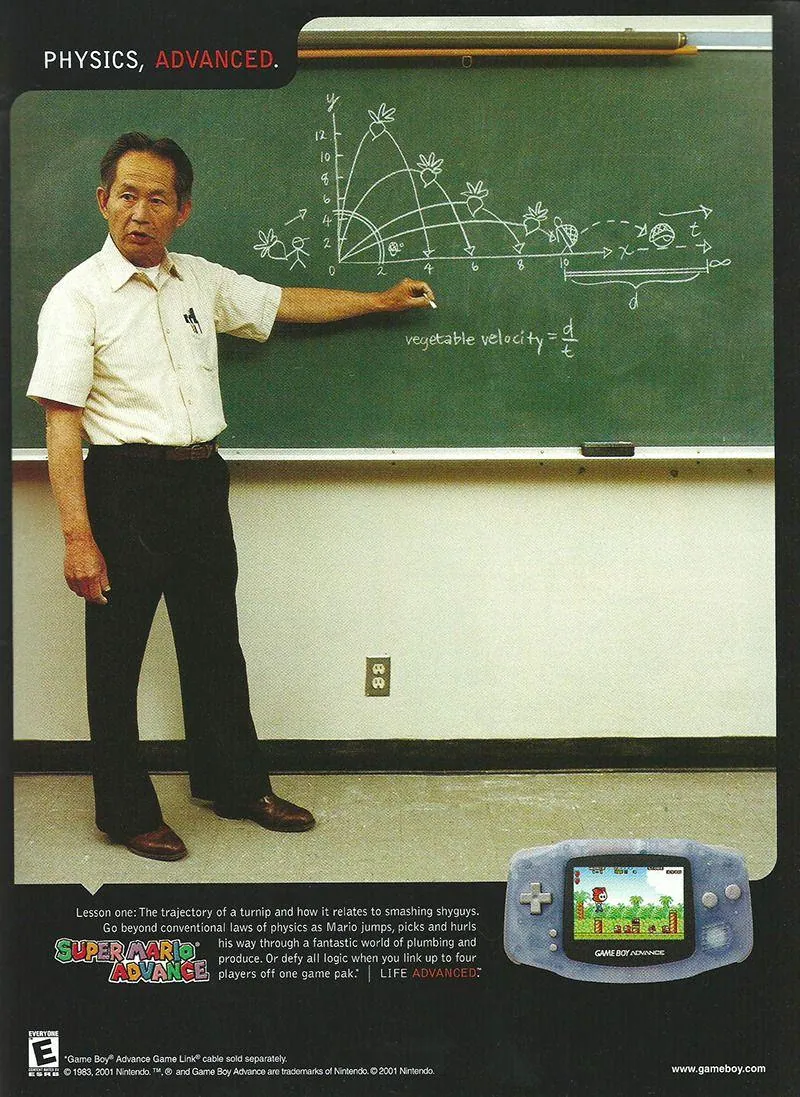 Otro anuncio de revista gringa de Super Mario Advance