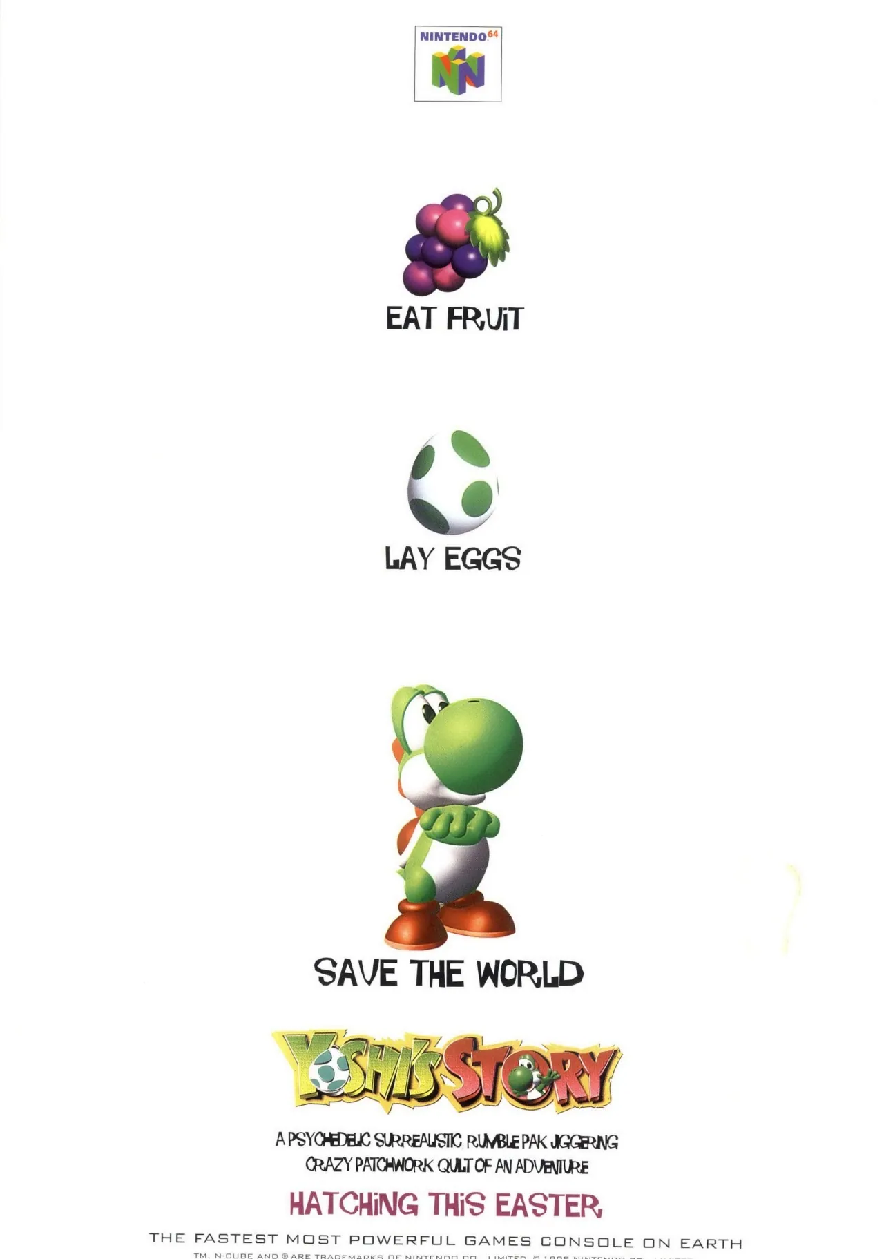 Anuncio británico de Yoshi 's Story