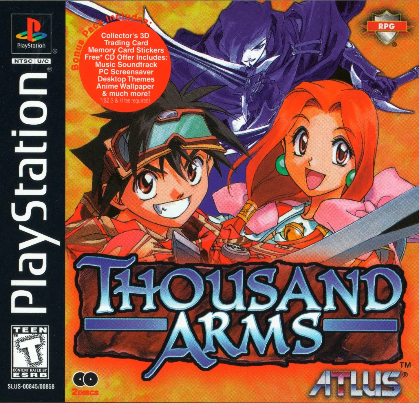 Portada americana de Thousand Arms
