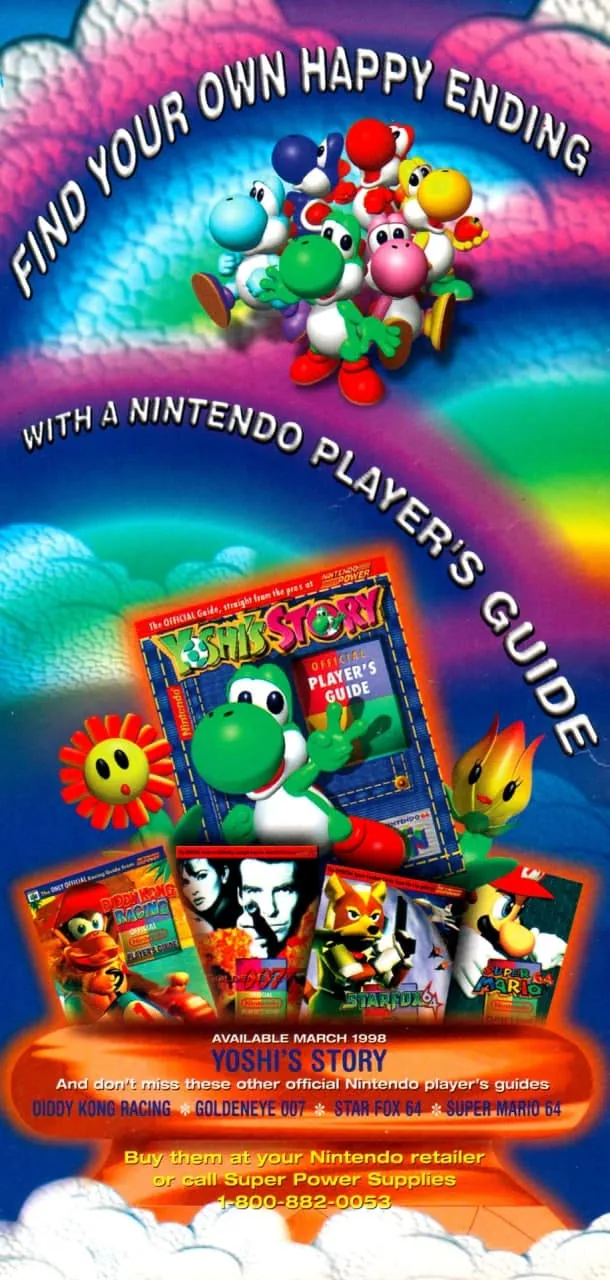 Anuncio de Nintendo Power de Yoshi 's Story