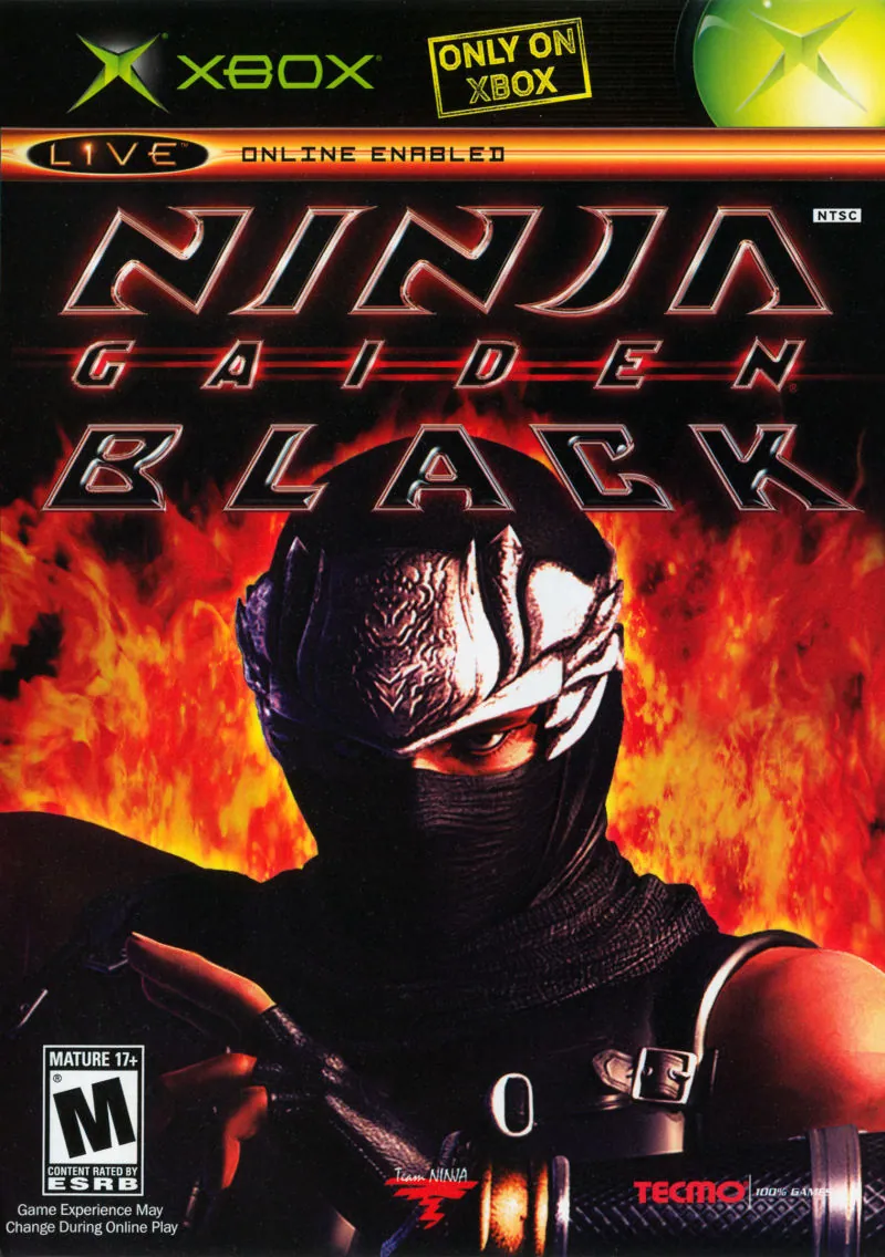 Portada americana del Ninja Gaiden Prieto