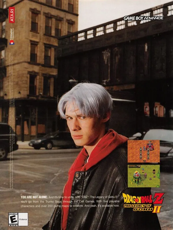 Un anuncio con Trunks