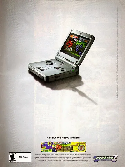 Anuncio de Advance Wars 2 en revista