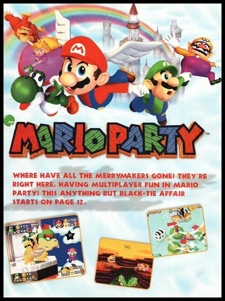 Un anuncio estadounidense de Mario Party