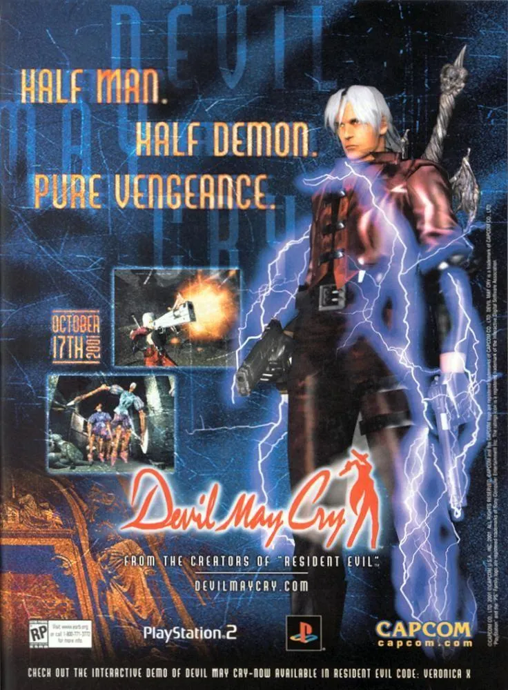 Anuncio de revista gringa del 1er juego de Dante