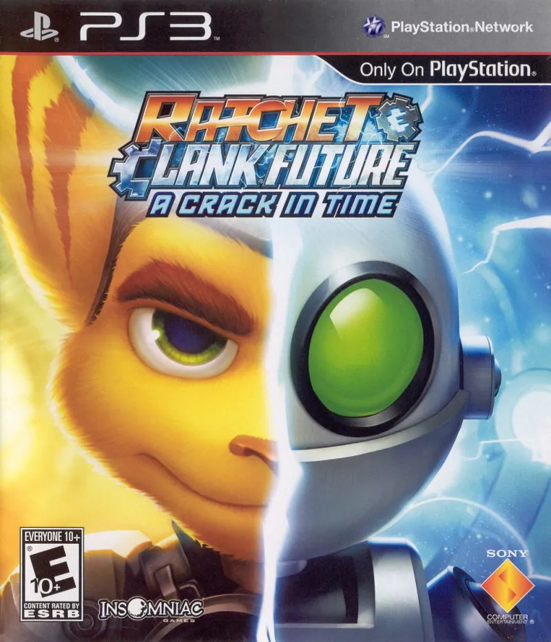 Portada americana de Ratchet & Clank: A Crack In Time