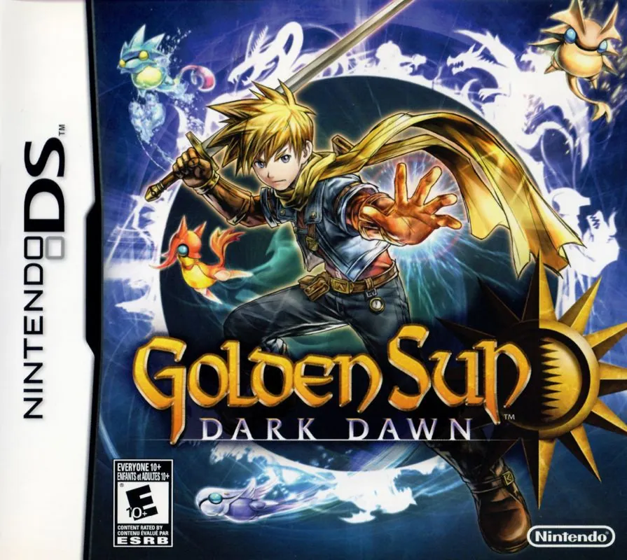 Portada americana de Golden Sun Dark Dawn