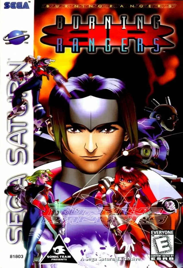 Portada americana de Burning Rangers