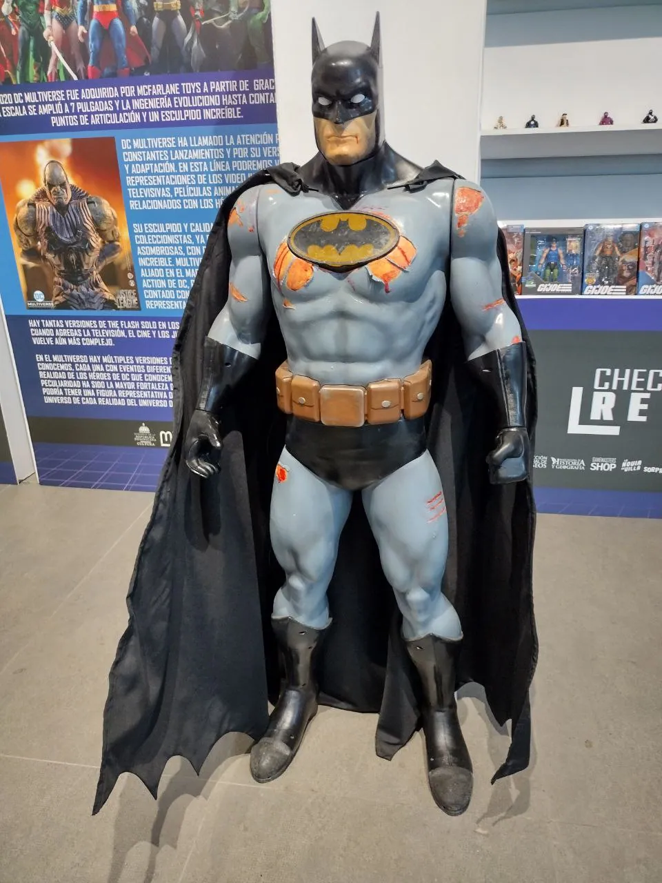 Batman estuvo presente en la exhibición