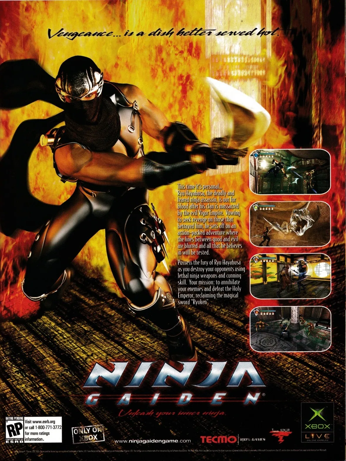 Otro anuncio de revista gringa de Ninja Gaiden