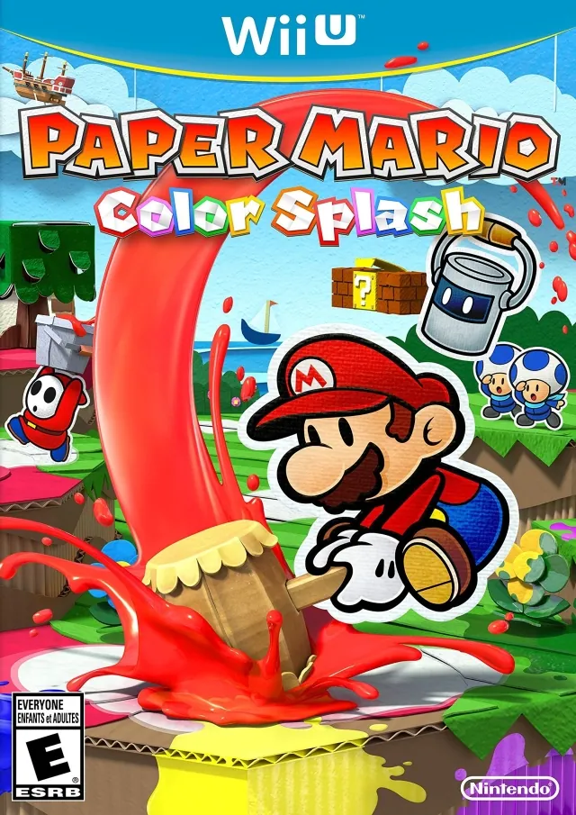 Portada americana de Paper Mario: Color Splash