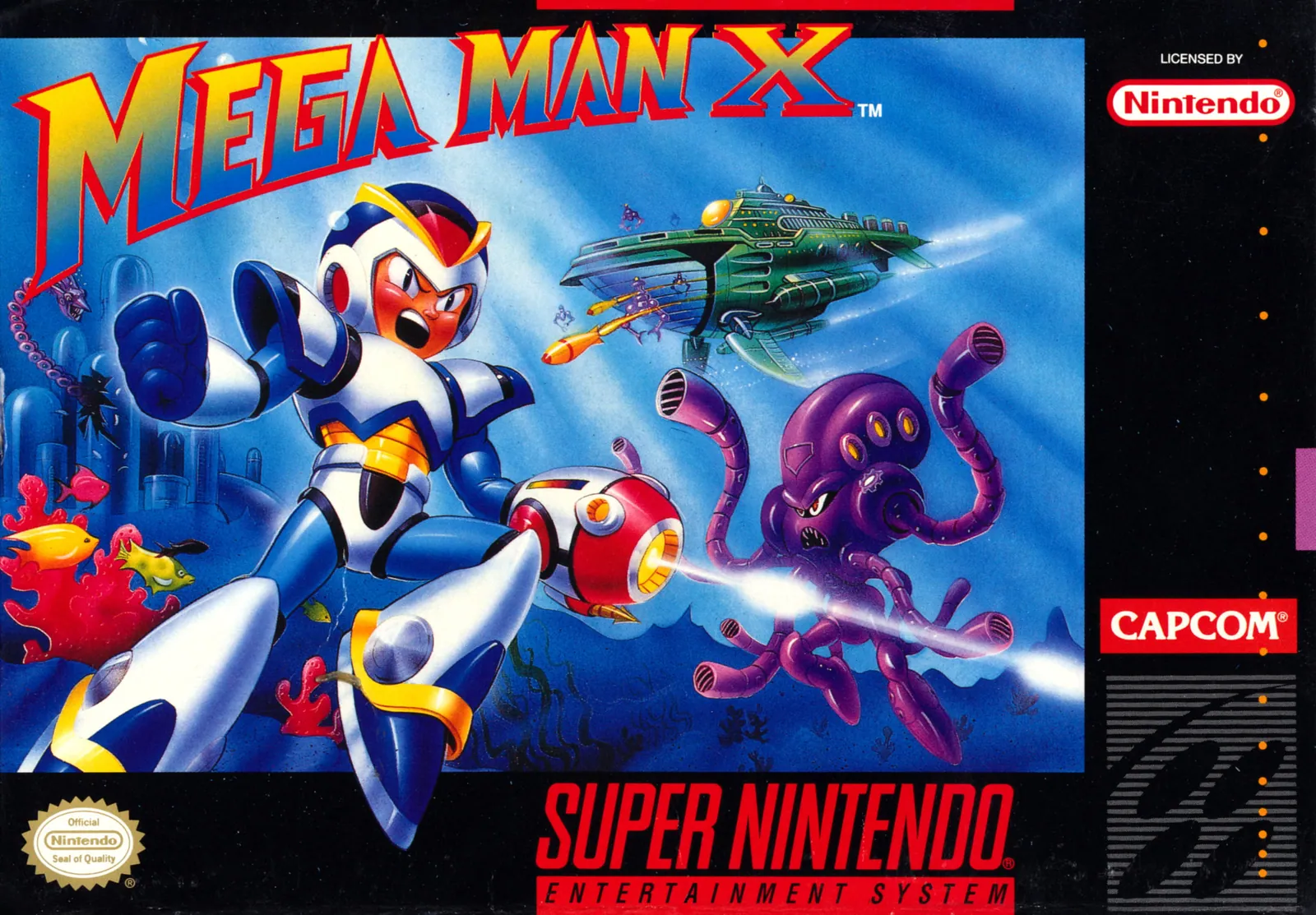 Portada americana de Mega Man X