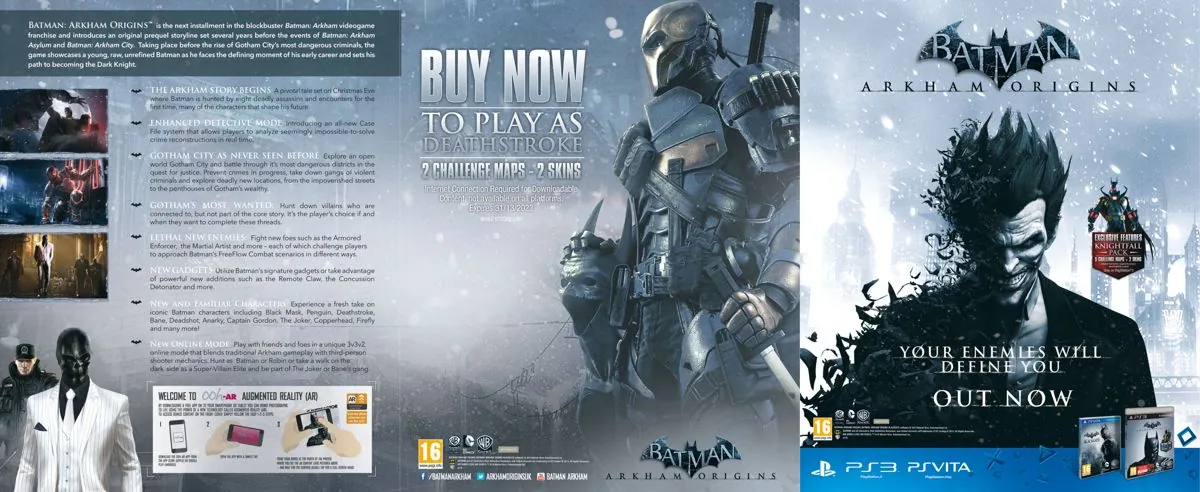 Otro anuncio europerro de Batman: Arkham Origins: Blackgate