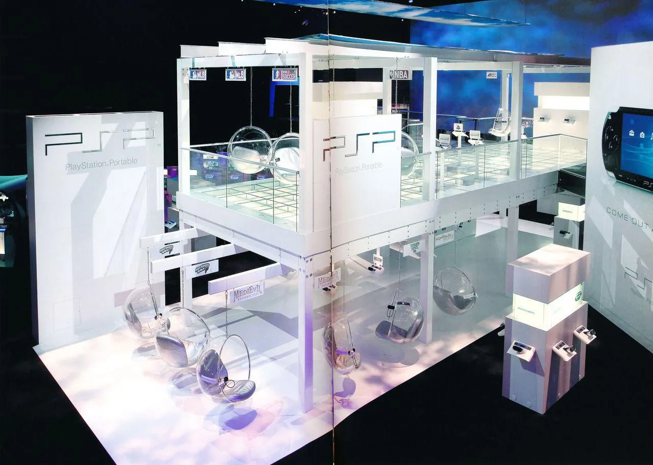 Booth de presentación de PlayStation Portable (PSP) en la E3