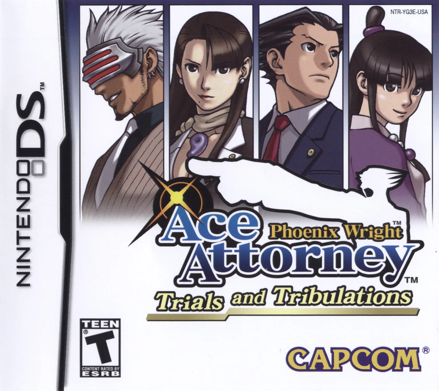 Portada americana de Phoenix Wright: Ace Attorney - Trials and Tribulations