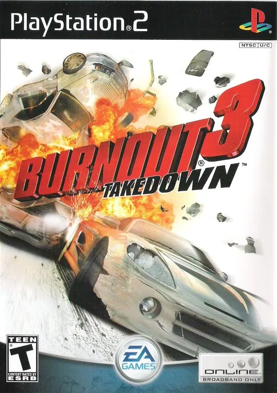 Portada de la versión de Burnout 3 de PS2