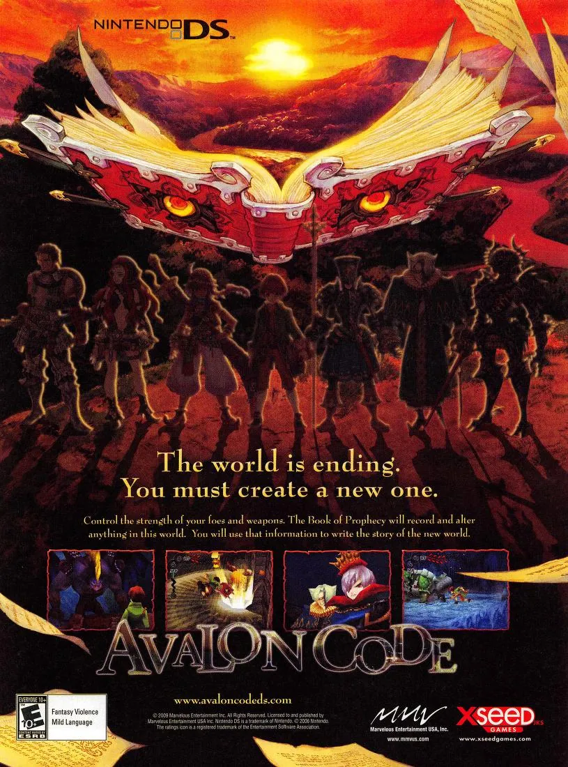 Anuncio de revista gringa de Avalon Code