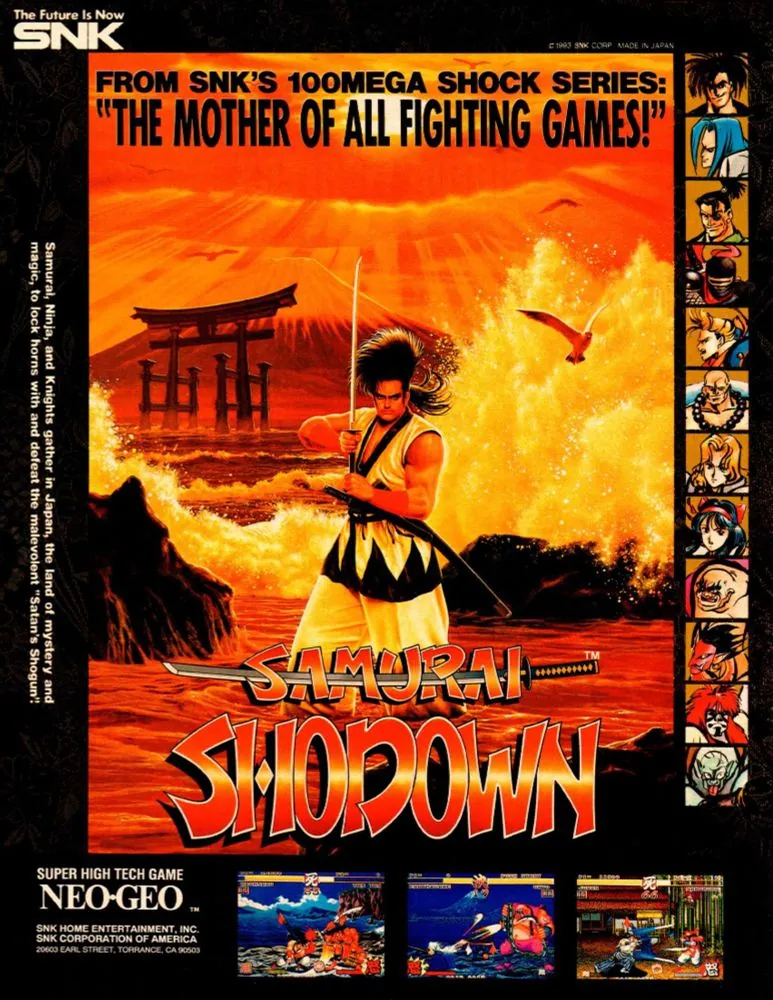 Anuncio de revista gringa del fighting de Samurai