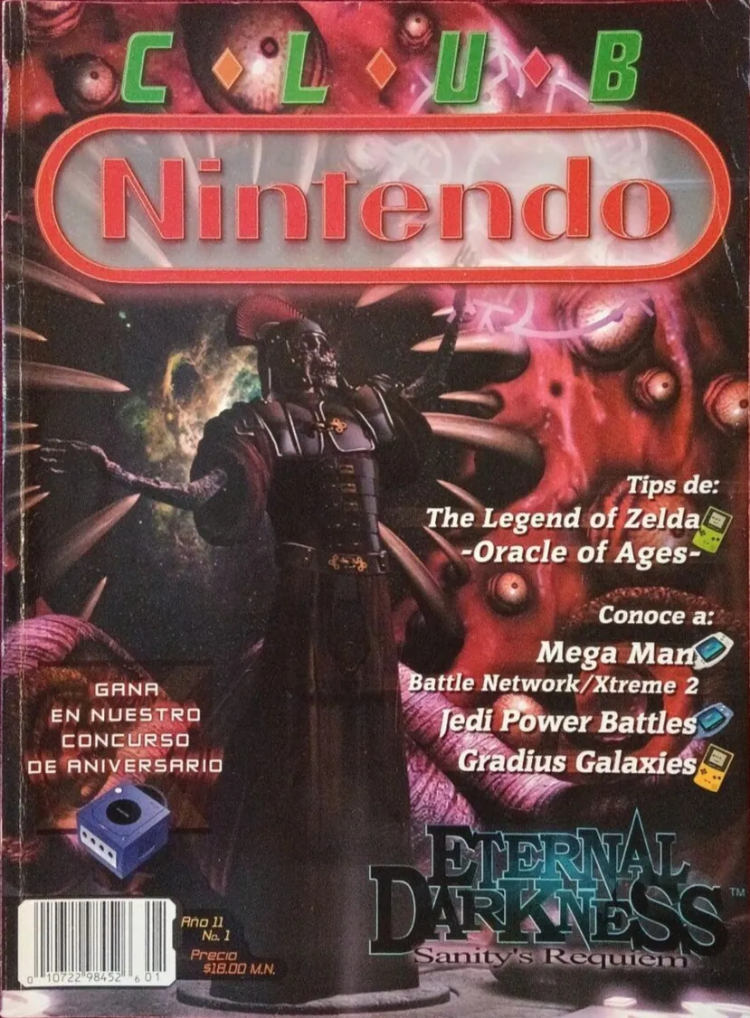 Club Nintendo con el juego en portada