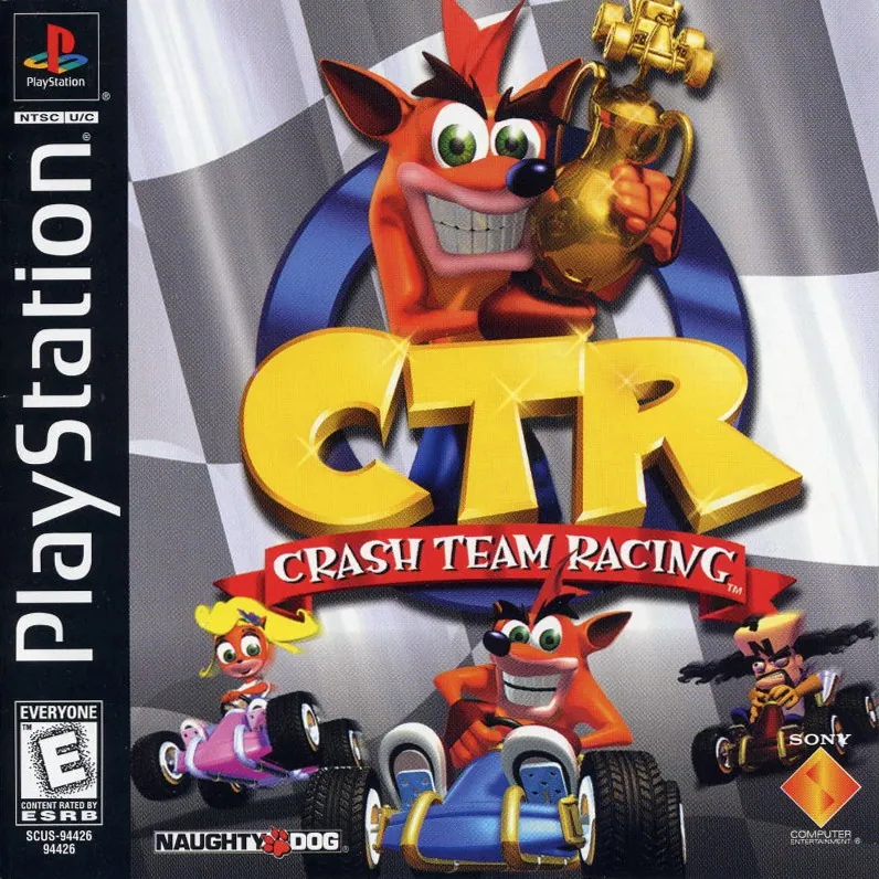 Portada americana de Crash Team Racing