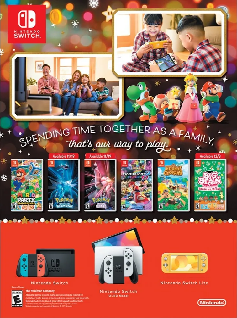 Anuncio navideño de Nintendo Switch