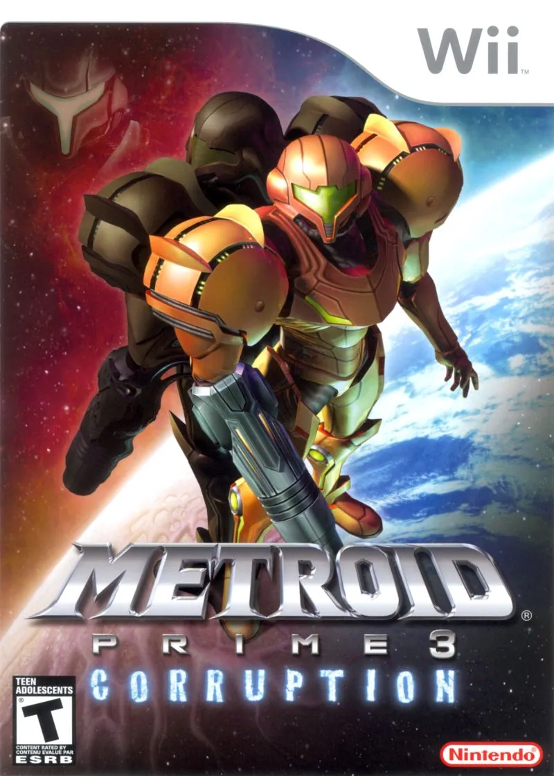 Portada americana de Metroid Prime 3: Corruption