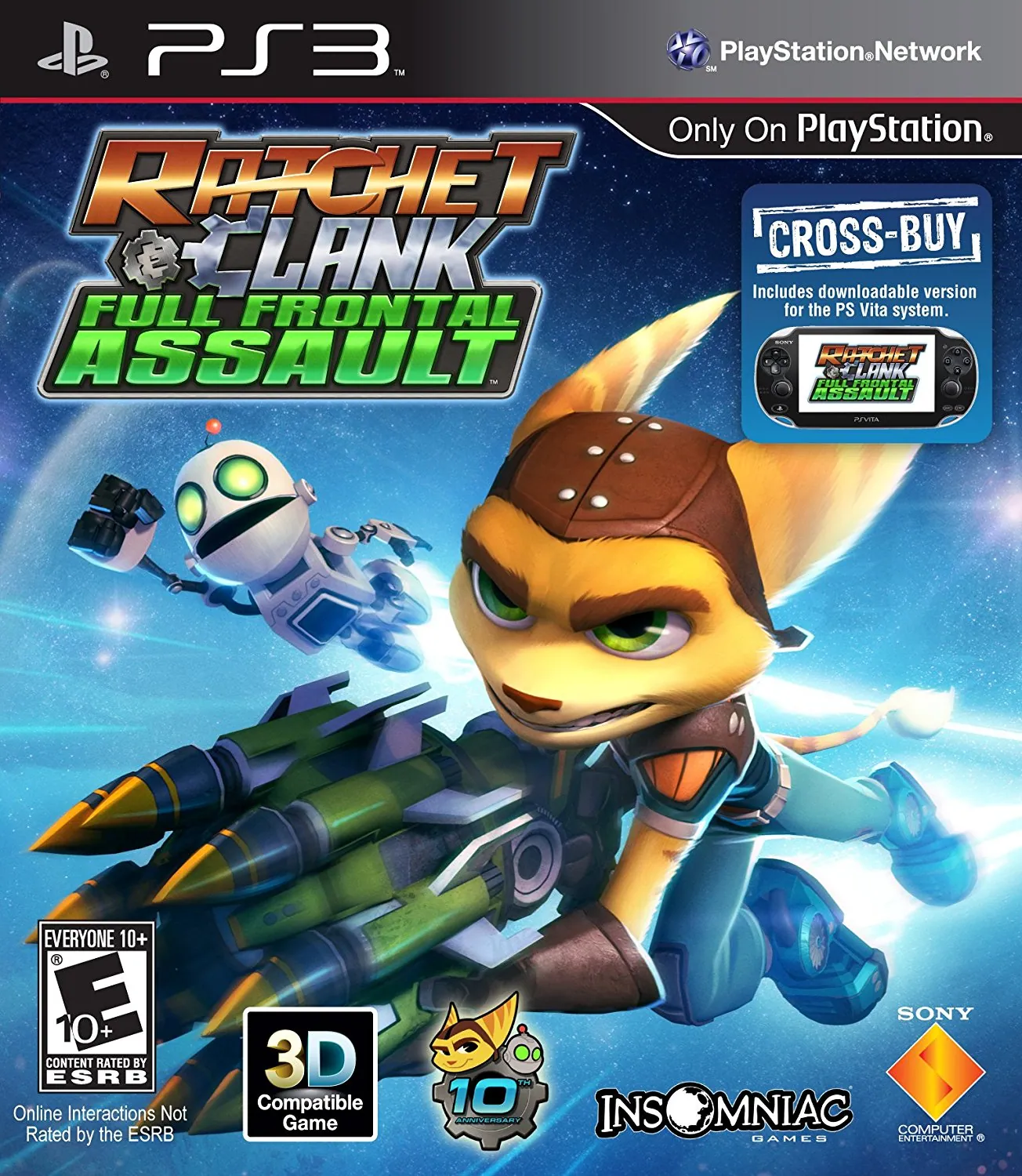 Portada americana de Ratchet & Clank: Full Frontal Assault