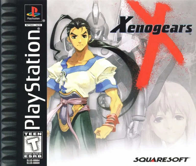 Portada americana de Xenogears para PS1