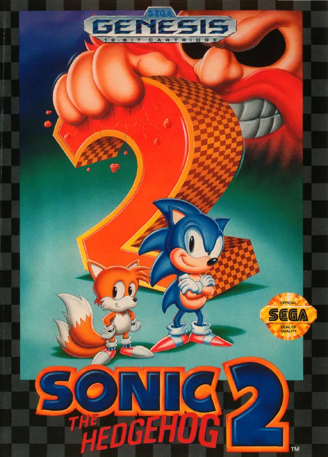 Portada americana de Sonic The Hedgehog 2