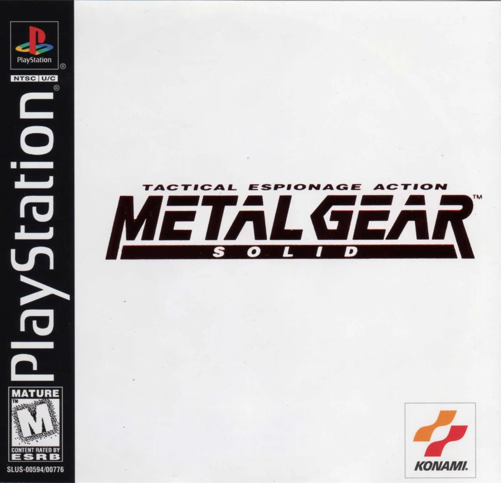 Portada americana de Metal Gear 3