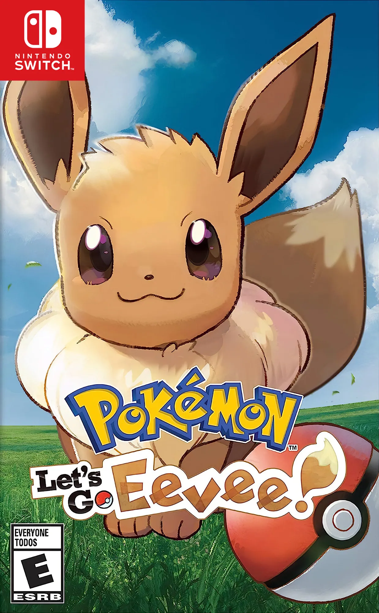 Portada de Pokémon Let's Go, Eevee!