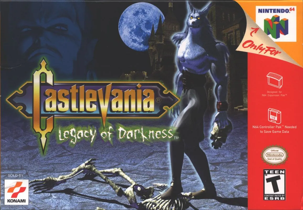 Portada americana de Castlevania: Legacy of Darkness