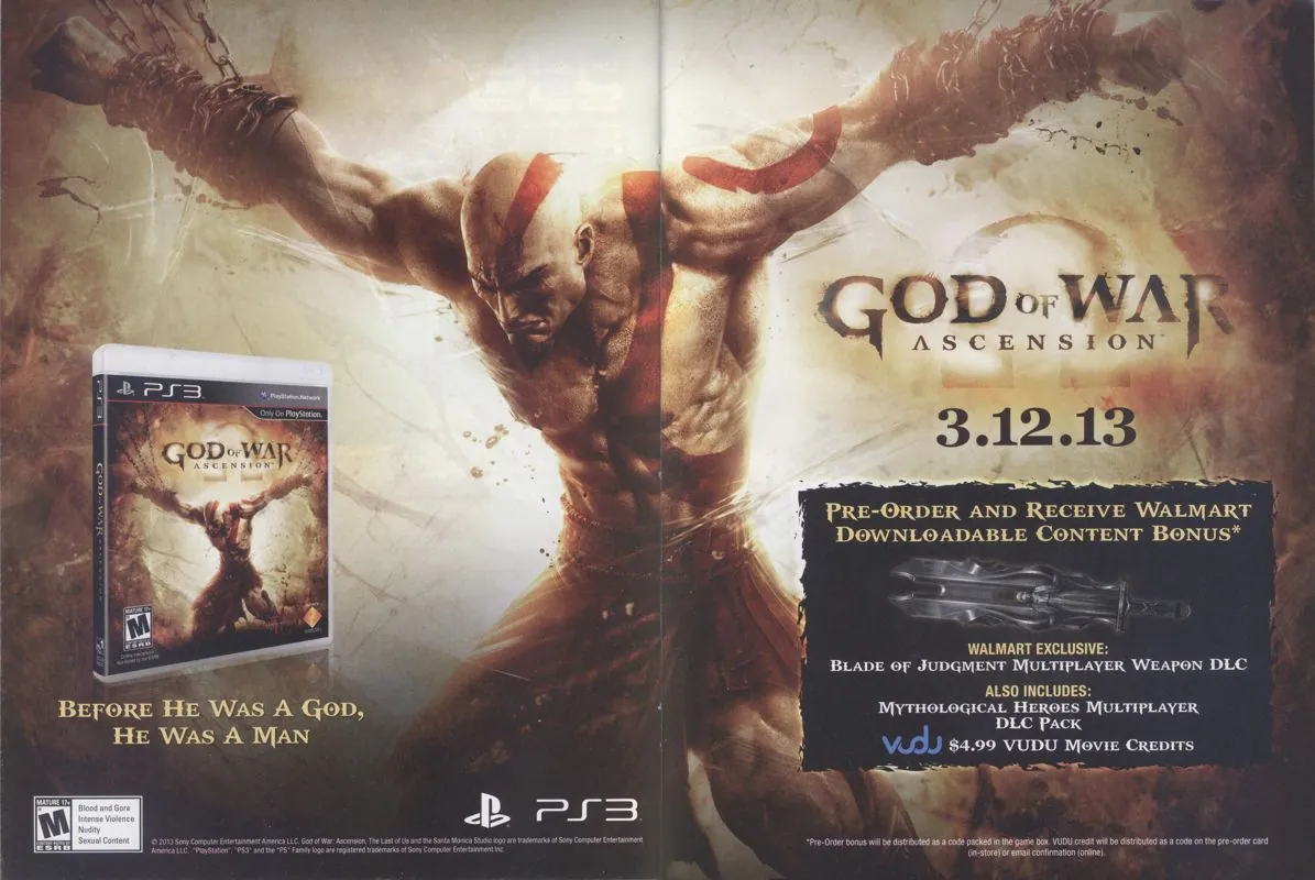 Anuncio de revista gringa de God of War: Ascension