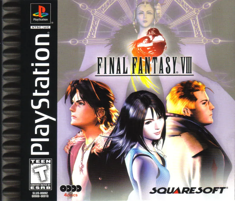 Portada americana de Final Fantasy VIII, el 2do FF mejor vendido