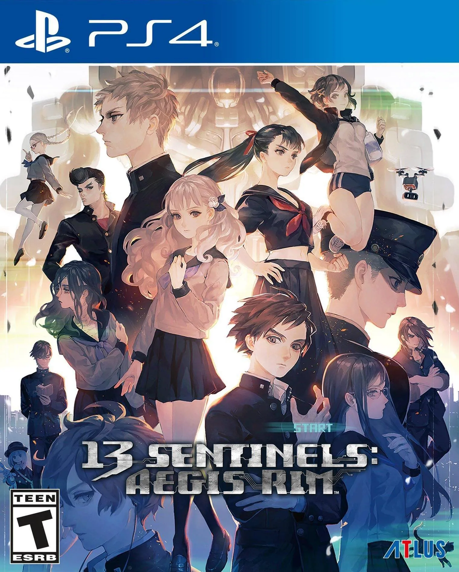 Portada americana de 13 Sentinels: Aegis Rim para PS4