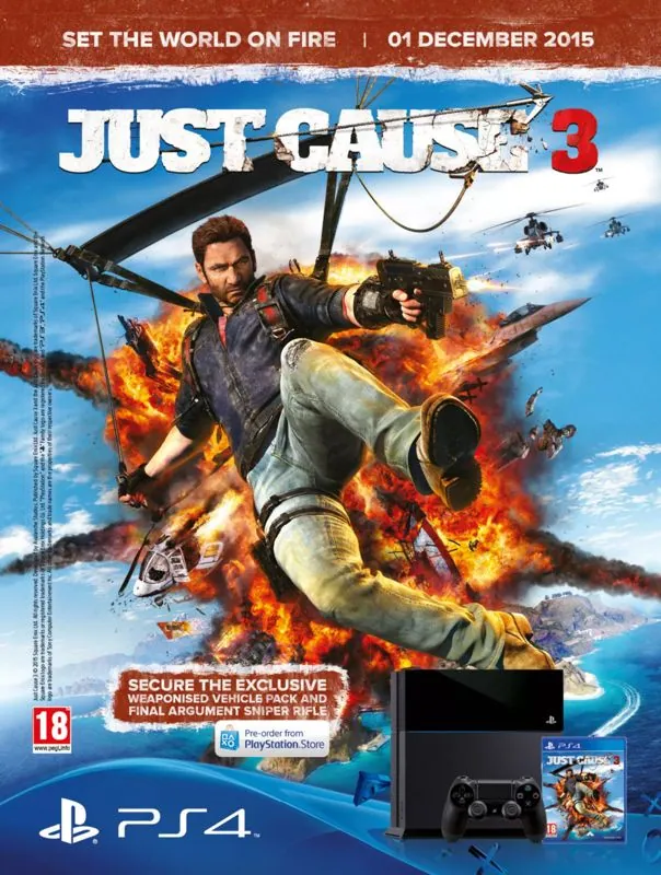 Anuncio británico de Just Cause 3