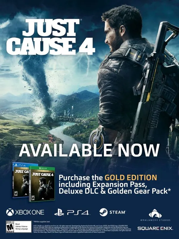 Anuncio de revista gringa de Just Cause 4