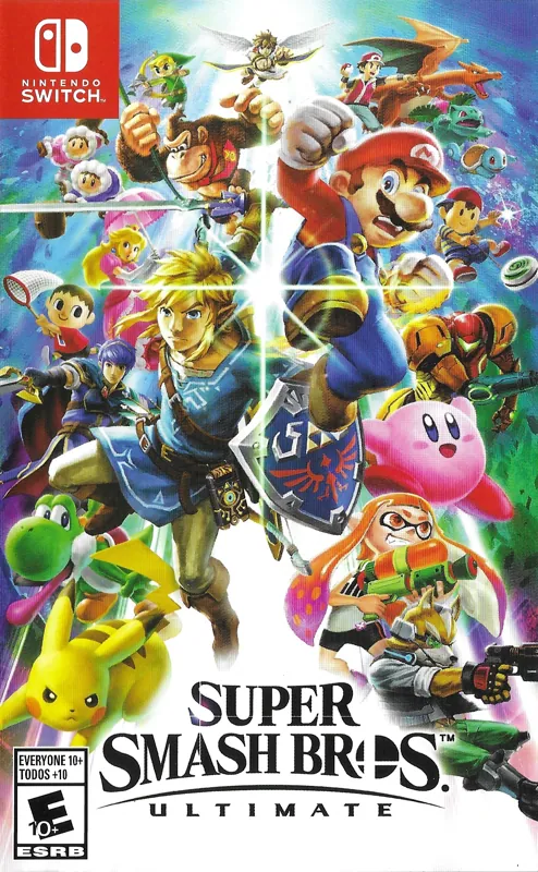 Portada americana de Super Smash Bros. Ultimate para Switch