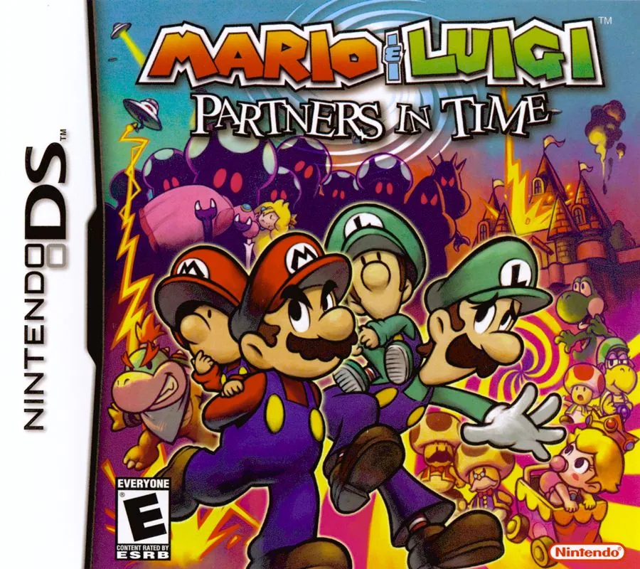 Portada americana de Mario & Luigi: Partners in Time