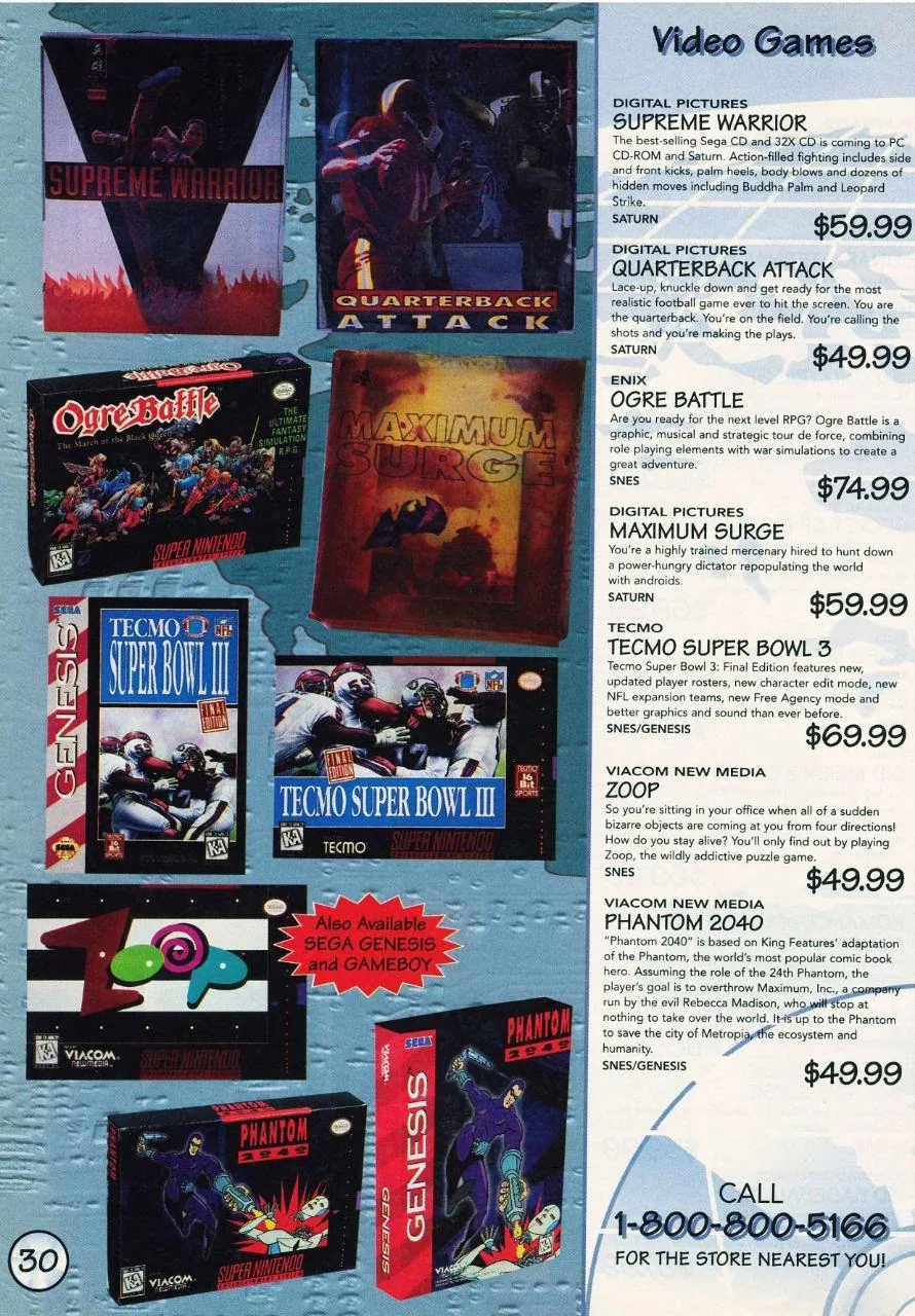 Ofertas de Genesis en revistas gringas