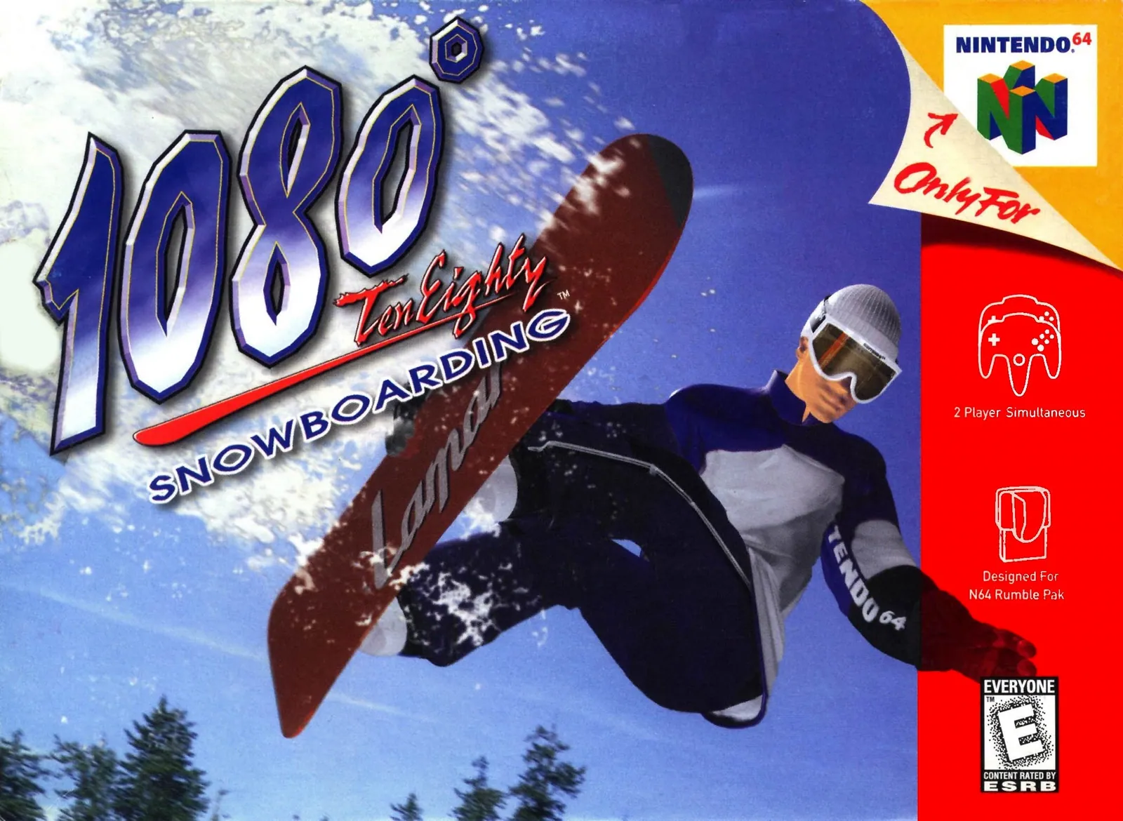 Portada americana de 1080° Snowboarding