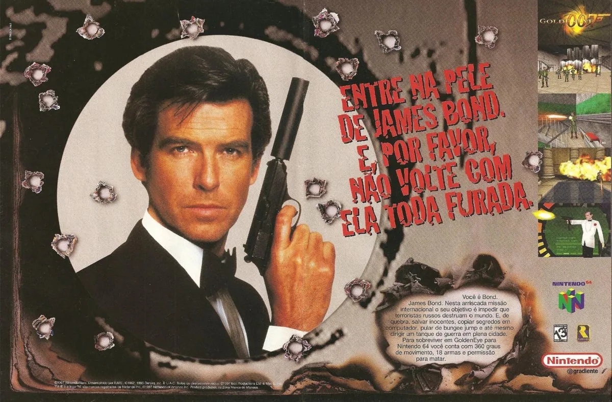 Anuncio de revista brasilera del gran GoldenEye
